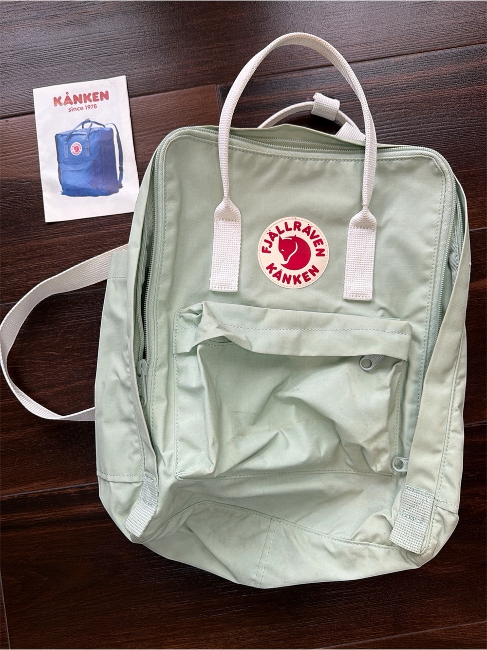 Fjallraven Kånken Light Green Classic Backpack NWT